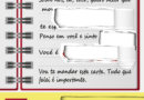 Poesia Visual com notícia tem uma carta com frases rasgadas, ficando sem termino: Onde ficam as palavras guardadas? Qual o destino das frases rasgadas? Em qual lugar ficam as palavras caladas e secretas?