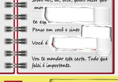 Poesia Visual com notícia: Onde fica guardado o que nos é mais valioso? Poesia Visual com notícia tem uma carta com frases rasgadas, ficando sem termino: Onde ficam as palavras guardadas? Qual o destino das frases rasgadas? Em qual lugar ficam as palavras caladas e secretas?